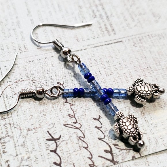 Turtle Earrings - Picture 1 of 6